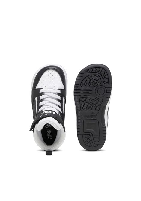 Scarpe Puma Rebound V6 Mid AC+ Nero Bianco Infant PUMA | Sneakers | 396542-01