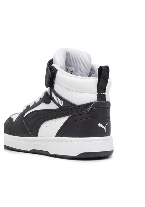Scarpe Puma Rebound V6 Mid AC+ Nero Bianco Infant PUMA | Sneakers | 396542-01