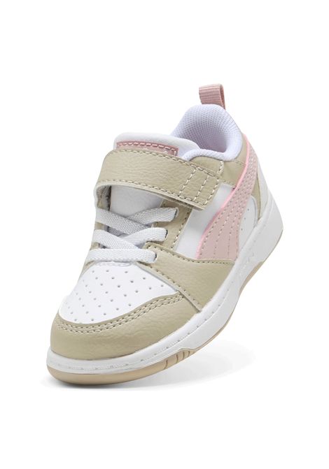 Scarpe Puma Rebound V6 Low AC Bianco Beige Rosa Infant PUMA | Sneakers | 397420-31