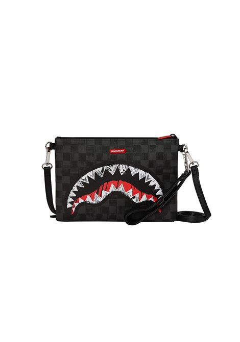 Pochette Sprayground Scribble Shark con Tracolla Nero Unisex SPRAYGROUND | Borse | 910B8229NSZ-