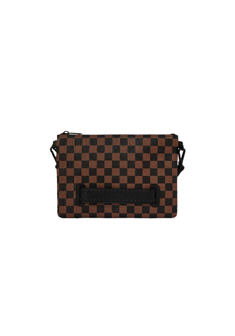 Sprayground Check 2 Emboss Crossover Clutch Brown Unisex SPRAYGROUND | Pochette | 910B8239NSZ-