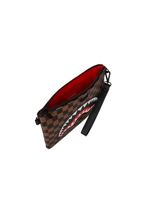 Sprayground Check 2 Emboss Crossover Clutch Brown Unisex SPRAYGROUND | Pochette | 910B8239NSZ-