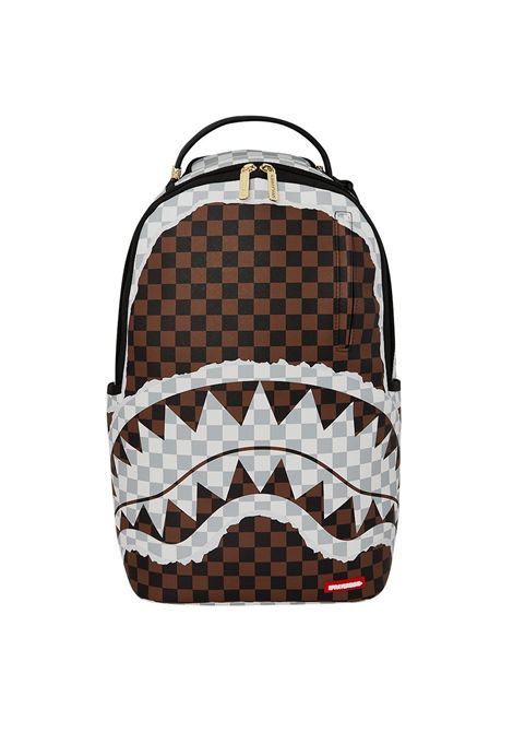 Zaino Sprayground Cream And Brown Tear Check Marrone Unisex SPRAYGROUND | Zaini | 910B8290NSZ-