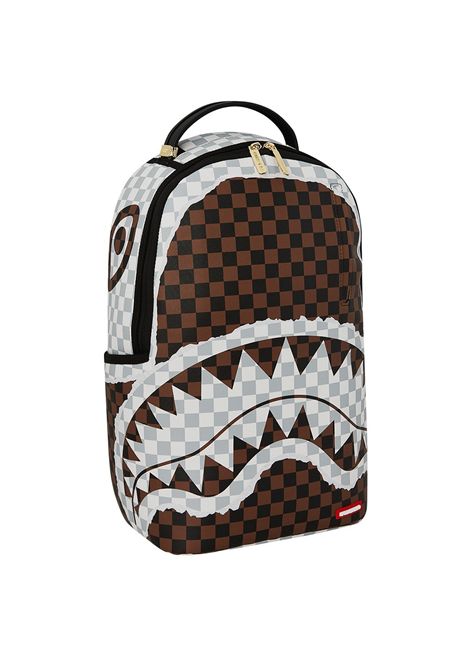 Zaino Sprayground Cream And Brown Tear Check Marrone Unisex SPRAYGROUND | Zaini | 910B8290NSZ-