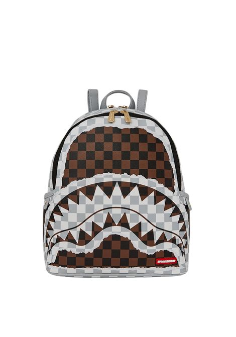 Zainetto Sprayground Cream And Brown Tear Check Savage Marrone Unisex SPRAYGROUND | Zaini | 910B8291NSZ-