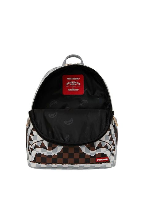 Zainetto Sprayground Cream And Brown Tear Check Savage Marrone Unisex SPRAYGROUND | Zaini | 910B8291NSZ-