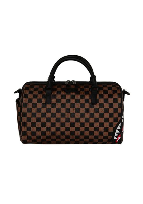 Borsa Sprayground Check 2 Emboss Mini Duffle Marrone Donna SPRAYGROUND | Borse | 910D8236NSZ-