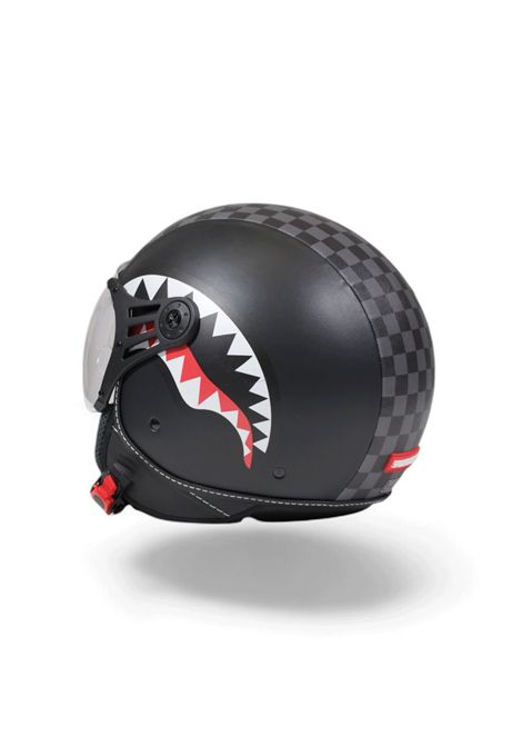 Casco Sprayground Sharks In Paris Helmet Grigio Unisex SPRAYGROUND | Caschi | OP01-GREY