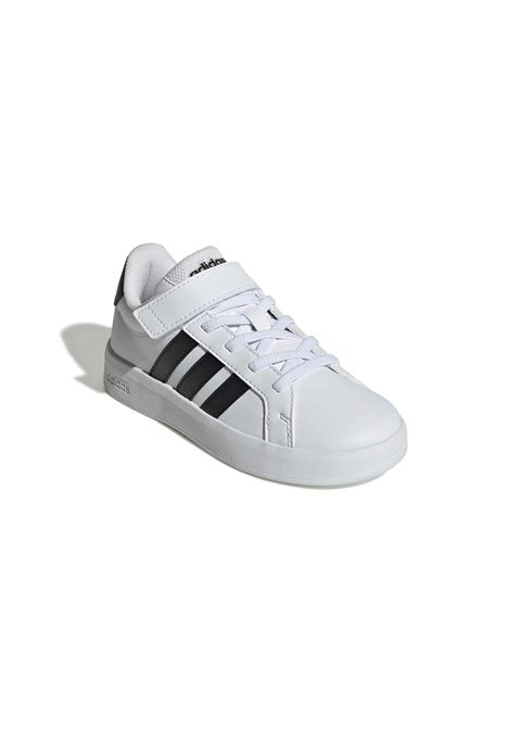Adidas Grand Court 3.0 Shoes White Black Kids ADIDAS CORE | Sneakers | HP3531-