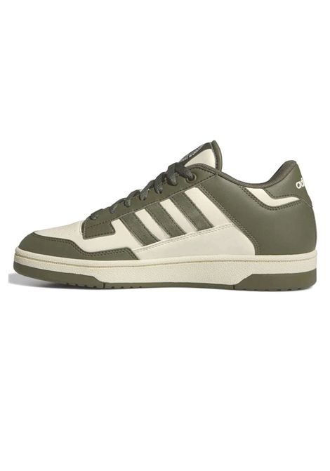 Adidas Rapid Court Shoes Cream Olive Green Men ADIDAS CORE | Sneakers | HQ7665-