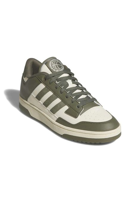 Adidas Rapid Court Shoes Cream Olive Green Men ADIDAS CORE | Sneakers | HQ7665-