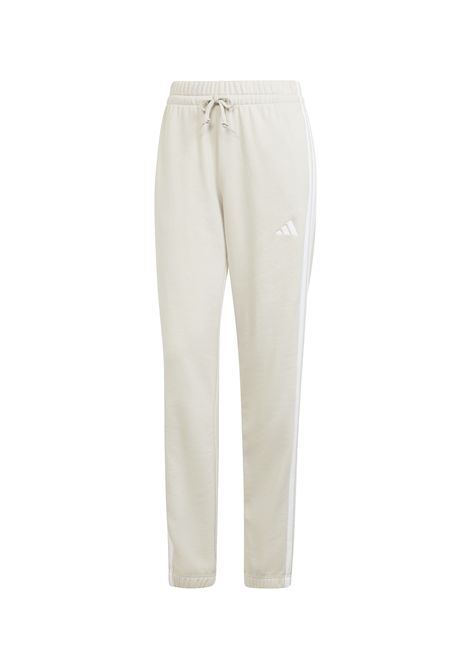 Pantaloni Adidas 3 Stripes French Terry Cuffed Ecru Donna ADIDAS CORE | Pantaloni | JE0049-