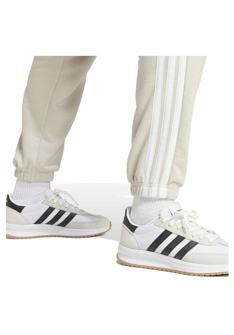 Pantaloni Adidas 3 Stripes French Terry Cuffed Ecru Donna ADIDAS CORE | Pantaloni | JE0049-