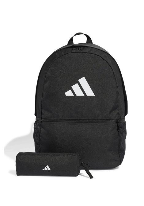 Adidas Classic 3 Bar Logo Backpack with Pencil Case Black White Unisex ADIDAS CORE | Backpacks | JI8081-
