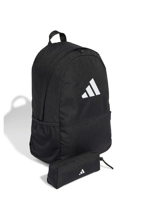 Adidas Classic 3 Bar Logo Backpack with Pencil Case Black White Unisex ADIDAS CORE | Backpacks | JI8081-