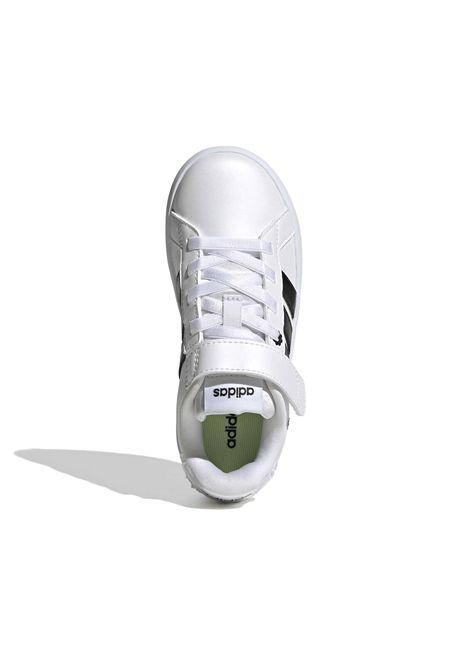 Scarpe Adidas Grand Court 3.0 Bianco Nero Bambina ADIDAS CORE | Sneakers | KH8835-