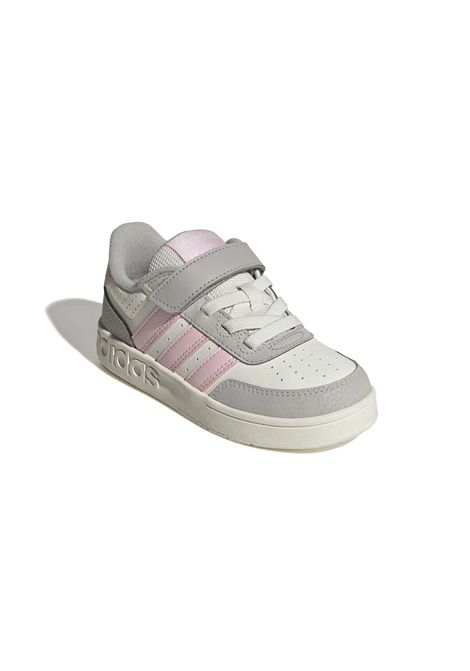 Scarpe Adidas Breakbase Bianco Rosa Bambini ADIDAS CORE | Sneakers | KJ9593-
