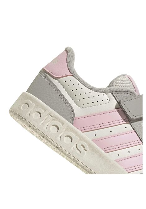 Scarpe Adidas Breakbase Bianco Rosa Bambini ADIDAS CORE | Sneakers | KJ9593-