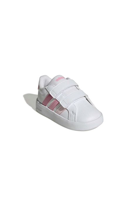 Scarpe Adidas Grand Court 3.0 Bianco Rosa Infant ADIDAS ORIGINALS | Sneakers | KJ4372-