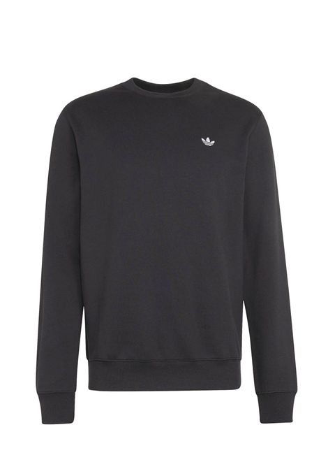 Felpa Adidas Originals Trefoil Essentials Fleece Girocollo Nero Uomo ADIDAS ORIGINALS | Felpe | KS8921-