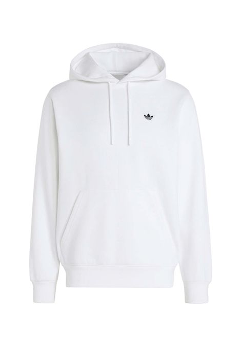 Adidas Trefoil Essentials Fleece Hoodie White Men ADIDAS ORIGINALS | Sweatshirts | KS9806-