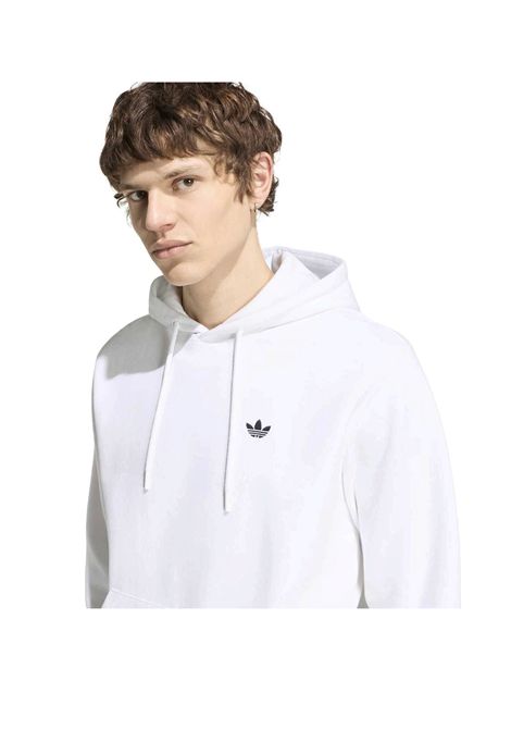 Adidas Trefoil Essentials Fleece Hoodie White Men ADIDAS ORIGINALS | Sweatshirts | KS9806-