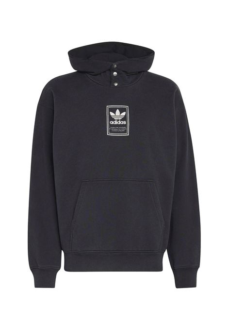 Felpa Adidas Originals Elevated GFX con Cappuccio Nero Uomo ADIDAS ORIGINALS | Felpe | KW4402-