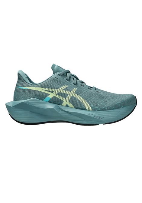 Asics Novablast 6 Running Shoes Foggy Teal Illuminate Yellow Men ASICS | Running Shoes | 1011C243-401