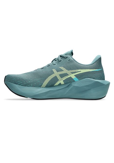 Asics Novablast 6 Running Shoes Foggy Teal Illuminate Yellow Men ASICS | Running Shoes | 1011C243-401