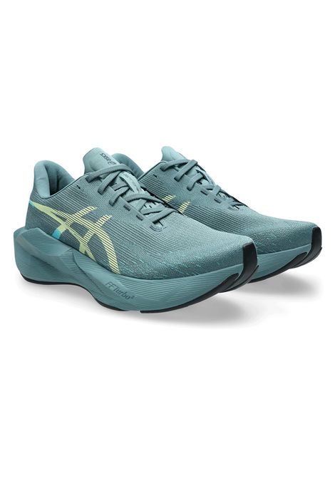 Asics Novablast 6 Running Shoes Foggy Teal Illuminate Yellow Men ASICS | Running Shoes | 1011C243-401