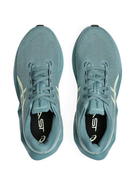 Asics Novablast 6 Running Shoes Foggy Teal Illuminate Yellow Men ASICS | Running Shoes | 1011C243-401