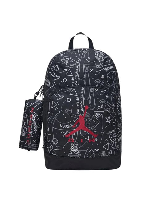 Zaino Jordan Jan Air Raid con Astuccio Nero Bianco Unisex JORDAN | Zaini | 9A9250-F66