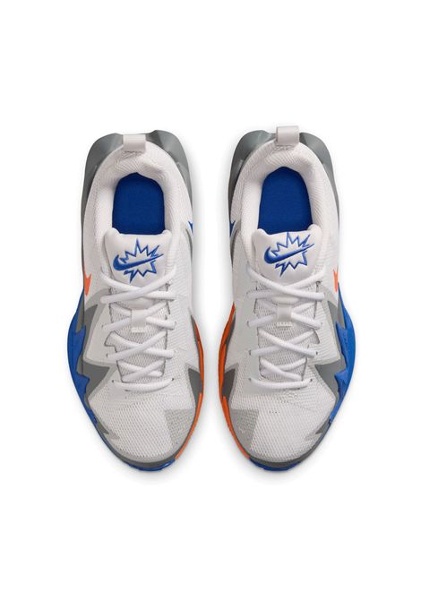 Nike S.T. Dynamite Basketball Shoes Vast Grey Orange Junior NIKE | Sneakers | IH2308-005