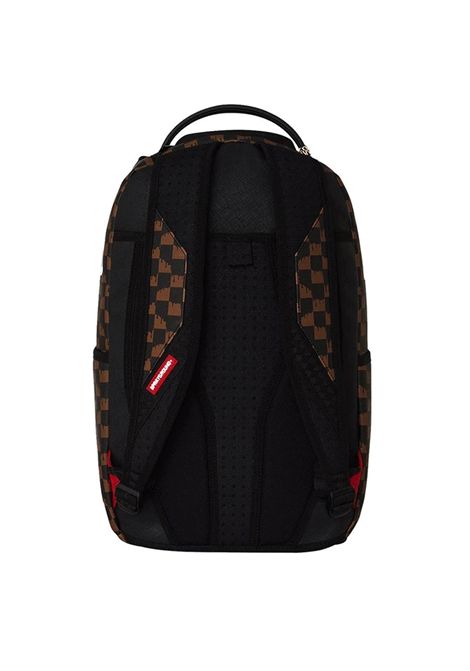 Sprayground Brown And Cream Drip Check Shark Backpack Brown Cream Unisex SPRAYGROUND | Backpacks | 910B8552NSZ-