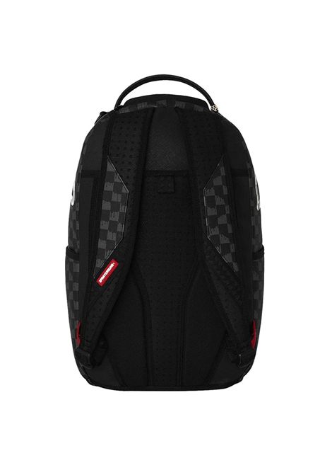 Sprayground Black And white Drip Check Shark Backpack Black White Unisex SPRAYGROUND | Backpacks | 910B8553NSZ-