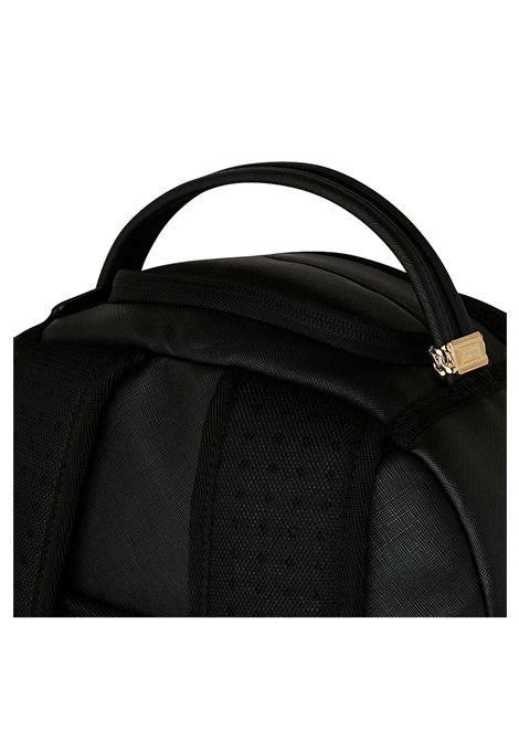 Sprayground Blacked Out Embossed Gold Tooth Backpack Black Gold Unisex SPRAYGROUND | Backpacks | 910B9325NSZ-