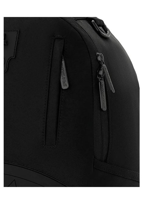 Sprayground Shark Central Blacked Out Embossed Nylon Backpack Black Unisex SPRAYGROUND | Backpacks | 910B9635NSZ-