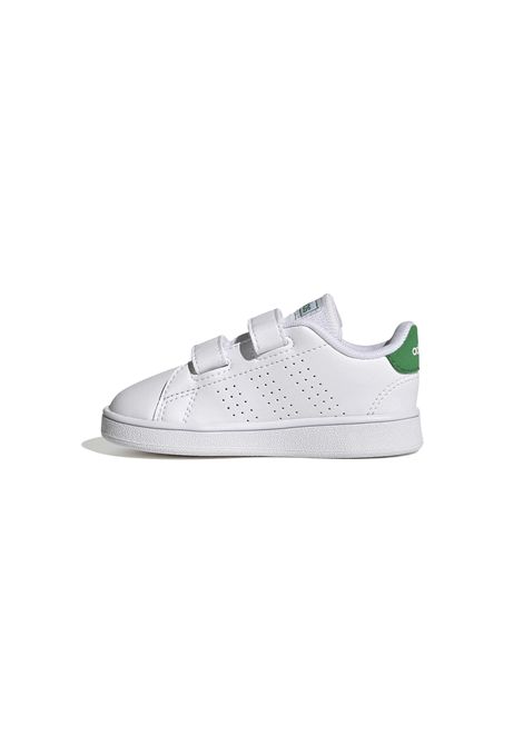 Adidas Advantage Lifestyle Court Due Shoes White Green Infant ADIDAS CORE | Sneakers | GW6500-