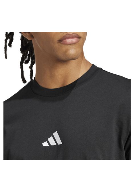 Adidas Essentials Small Logo Single Jersey T-shirt Black Men ADIDAS CORE | T-shirt | JE9024-