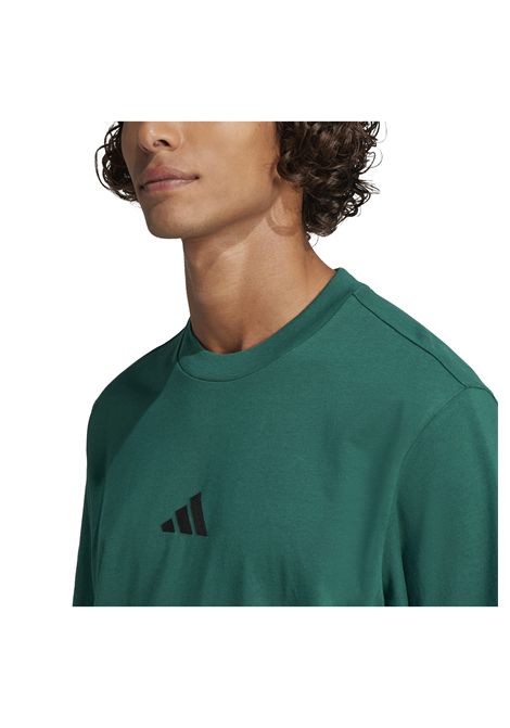 T-shirt Adidas Essentials Small Logo Single Jersey Verde Uomo ADIDAS CORE | T-shirt | JF1096-