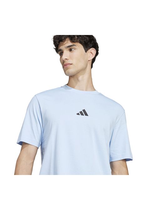 T-shirt Adidas Essentials Small Logo Single Jersey Celeste Uomo ADIDAS CORE | T-shirt | JF1101-