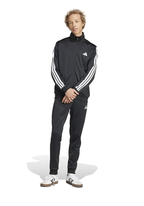 Tuta Adidas Basic 3-Stripes Tricot Nero Uomo ADIDAS CORE | Track | JI8858-