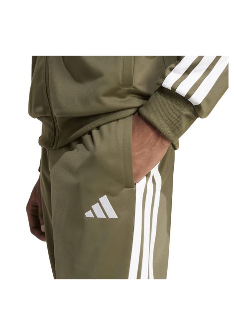 Tuta Adidas Basic 3-Stripes Tricot Verde Oliva Uomo ADIDAS CORE | Track | JW6226-