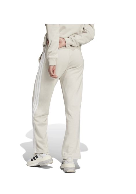 Pantaloni Adidas Essentials 3 Stripes Open Hem French Terry Beige Bianco Donna ADIDAS CORE | Pantaloni | JW7177-