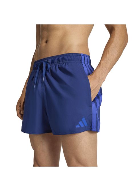 Adidas 3 Stripes BLD 3IN Swim Shorts Dark Blue Men ADIDAS CORE | Swimwear | KA4908-