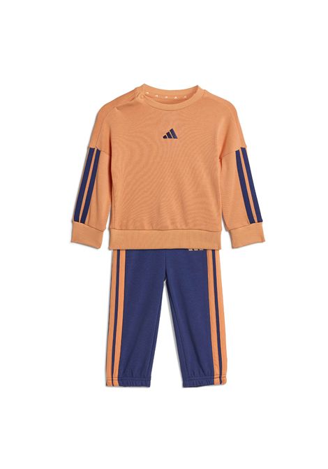 Tuta Adidas Essentials 3 Stripes French Terry Arancione Blu Infant ADIDAS CORE | Tute | KB9627-
