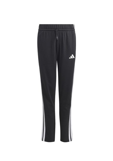 Tuta Adidas Essentials 3 Stripes Tiberio French Terry Nero Bianco Rosso Ragazzi ADIDAS CORE | Tute | KC6415-