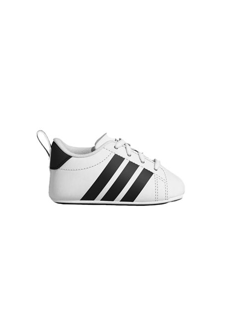 Adidas Grand Court Crib Shoes White Black Infant ADIDAS CORE | Sneakers | KI8216-