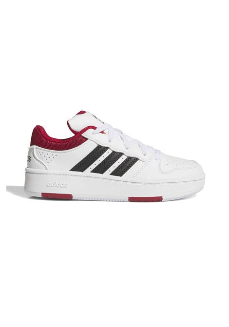 Adidas Hoops Classic Elastic Lace Shoes White Red Black Kids ADIDAS CORE | Sneakers | KK1098-