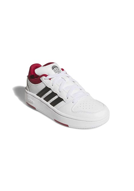 Adidas Hoops Classic Elastic Lace Shoes White Red Black Kids ADIDAS CORE | Sneakers | KK1098-